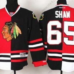 Chicago Blackhawks #65 Andrew Shaw Punainen #2 Musta Two Tone Paita – Miesten