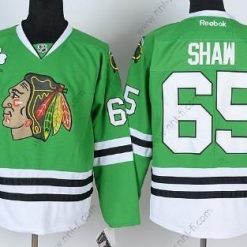 Chicago Blackhawks #65 Andrew Shaw Vihreä Paita – Miesten