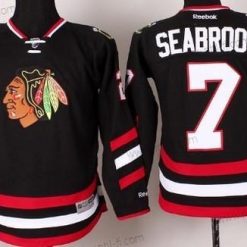 Chicago Blackhawks #7 Brent Seabrook 2014 Stadium Series Musta Paita – Lasten