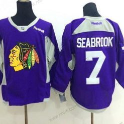 Chicago Blackhawks #7 Brent Seabrook 2014 Training Violetti Paita – Miesten