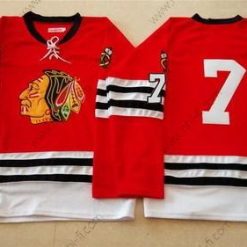 Chicago Blackhawks #7 Chris Chelios 1960-61 Punainen Vintage Paita – Miesten