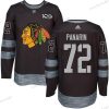 Chicago Blackhawks #72 Artemi Panarin Musta 1917-2017 100th Vuosipäivä Ommeltu NHL Paita – Miesten