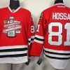 Chicago Blackhawks #81 Marian Hossa 2013 Champions Commemorate Punainen Paita – Miesten