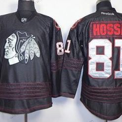 Chicago Blackhawks #81 Marian Hossa 2013 Musta Ice Paita – Miesten