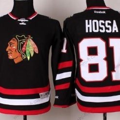 Chicago Blackhawks #81 Marian Hossa 2014 Stadium Series Musta Paita – Lasten