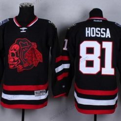 Chicago Blackhawks #81 Marian Hossa 2014 Stadium Series Musta With Punainen Skulls Paita – Miesten