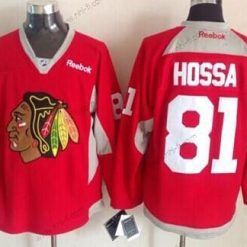 Chicago Blackhawks #81 Marian Hossa 2014 Training Punainen Paita – Miesten