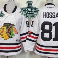 Chicago Blackhawks #81 Marian Hossa 2015 Stanley Cup 2015 Talvi Klassinen Valkoinen Paita – Nuoret