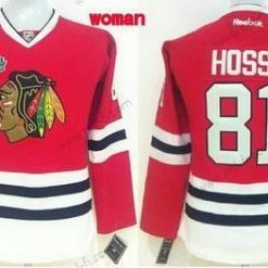 Chicago Blackhawks #81 Marian Hossa 2015 Stanley Cup Punainen Paita – Naisten