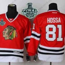 Chicago Blackhawks #81 Marian Hossa 2015 Stanley Cup Punainen Paita – Nuoret