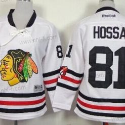 Chicago Blackhawks #81 Marian Hossa 2015 Talvi Klassinen Valkoinen Paita – Lasten