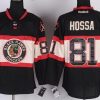 Chicago Blackhawks #81 Marian Hossa Musta Vieras Paita – Miesten