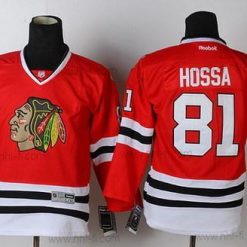 Chicago Blackhawks #81 Marian Hossa Punainen Paita – Lasten