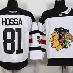 Chicago Blackhawks #81 Marian Hossa Reebok Valkoinen 2016 Stadium Series Premier Paita – Miesten