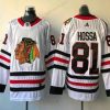 Chicago Blackhawks #81 Marian Hossa Valkoinen 2017-2018 Jääkiekko Ommeltu NHL Paita – Miesten