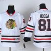 Chicago Blackhawks #81 Marian Hossa Valkoinen Paita – Lasten