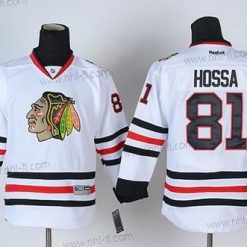 Chicago Blackhawks #81 Marian Hossa Valkoinen Paita – Lasten