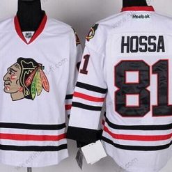 Chicago Blackhawks #81 Marian Hossa Valkoinen Paita – Miesten