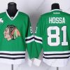 Chicago Blackhawks #81 Marian Hossa Vihreä Paita – Miesten