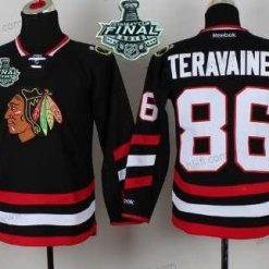 Chicago Blackhawks #86 Teuvo Teravainen 2015 Stanley Cup 2014 Stadium Series Musta Paita – Nuoret