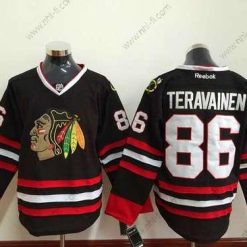 Chicago Blackhawks #86 Teuvo Teravainen Musta Paita – Miesten