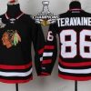 Chicago Blackhawks #86 Teuvo Teravainen Punk 2014 Stadium Series Musta Paita W/2015 Stanley Cup Champion Patch – Lasten