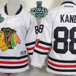 Chicago Blackhawks #88 Patrick Kane 2015 Stanley Cup 2015 Talvi Klassinen Valkoinen Paita – Nuoret