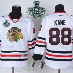 Chicago Blackhawks #88 Patrick Kane 2015 Stanley Cup Valkoinen Paita – Nuoret