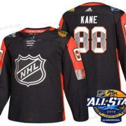 Chicago Blackhawks #88 Patrick Kane Musta 2018 NHL All-Star Ommeltu Jääkiekko Paita – Miesten