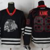 Chicago Blackhawks #88 Patrick Kane Musta Ice Skulls Paita – Miesten