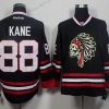 Chicago Blackhawks #88 Patrick Kane Musta The Indians Skulls Paita – Miesten