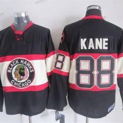 Chicago Blackhawks #88 Patrick Kane Musta Vieras CCM Vintage Paita – Miesten