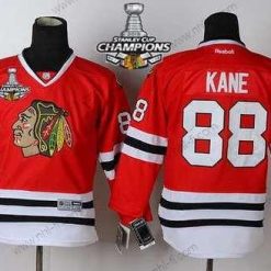 Chicago Blackhawks #88 Patrick Kane Punainen Paita W/2015 Stanley Cup Champion Patch – Lasten