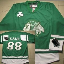 Chicago Blackhawks #88 Patrick Kane St. Patrick’S Day Vihreä Paita – Miesten