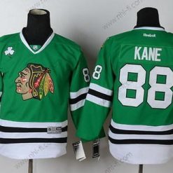 Chicago Blackhawks #88 Patrick Kane Vihreä Paita – Lasten