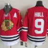 Chicago Blackhawks #9 Bobby Hull 1957-58 Punainen Vintage Paita – Miesten