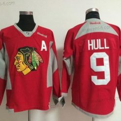 Chicago Blackhawks #9 Bobby Hull 2014 Training Punainen Paita – Miesten