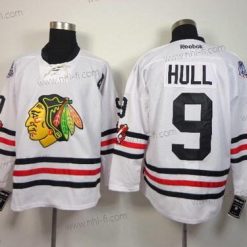 Chicago Blackhawks #9 Bobby Hull 2015 Talvi Klassinen Valkoinen Paita – Miesten