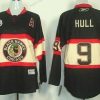 Chicago Blackhawks #9 Bobby Hull Musta Vieras Paita – Lasten