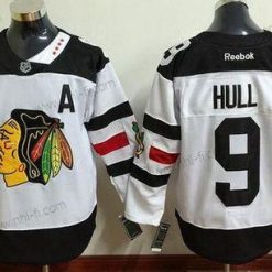 Chicago Blackhawks #9 Bobby Hull Reebok Valkoinen 2016 Stadium Series Premier Paita – Miesten