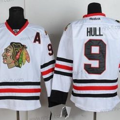 Chicago Blackhawks #9 Bobby Hull Valkoinen Paita – Miesten