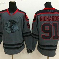 Chicago Blackhawks #91 Brad Richards Charcoal Harmaa Paita – Miesten