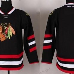 Chicago Blackhawks Räätälöidyt 2014 Musta Paita – Miesten