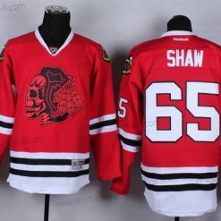 Chicago Blackhawks Punainen #65 Andrew Shaw With Skulls Paita – Miesten