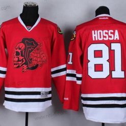 Chicago Blackhawks Punainen #81 Marian Hossa With Skulls Paita – Miesten