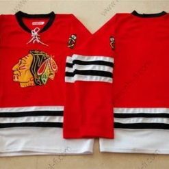 Chicago Blackhawks Tyhjä 1960-61 Punainen Vintage Paita – Miesten