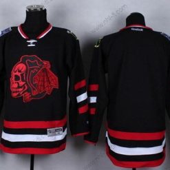 Chicago Blackhawks Tyhjä 2014 Stadium Series Musta With Punainen Skulls Paita – Miesten