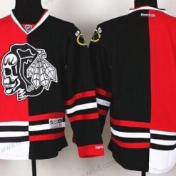 Chicago Blackhawks Tyhjä Punainen/Musta Two Tone With Musta Skulls Paita – Miesten