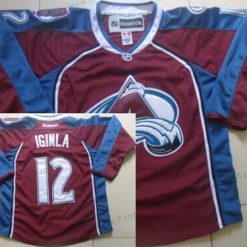 Colorado Avalanche #12 Jarome Iginla Punainen Paita – Miesten