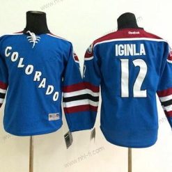 Colorado Avalanche #12 Jarome Iginla Sininen Vieras Paita – Lasten